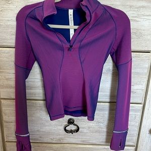 Lulu Lemon ombre half zip pull over